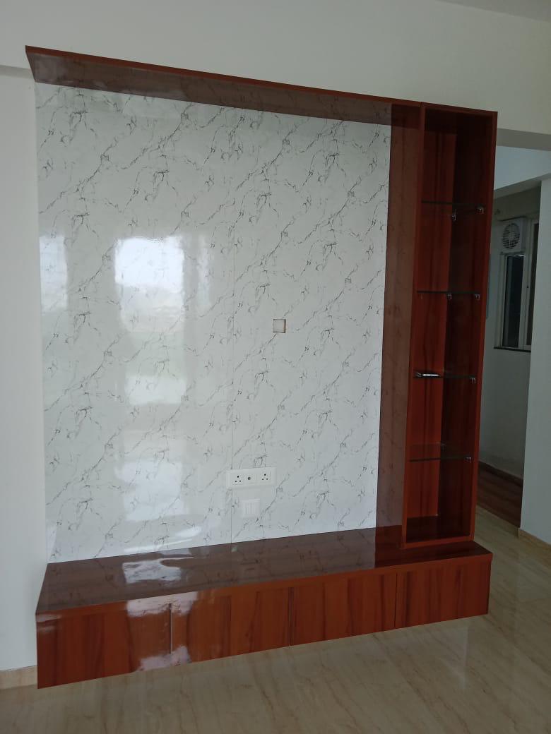 2BHK Available on rent in Mhalunge with kitchen trolleys