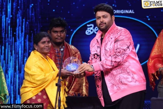 Thaman signs Andhra Pradesh folk singer Laxmi for Pawan Kalyan’s film OG on Telugu Indian Idol 3 Stage