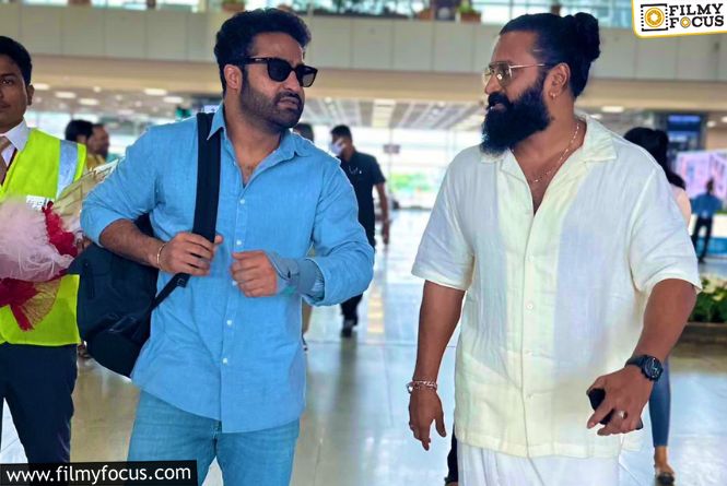 Jr NTR And Rishabh Shetty Were Spotted Together At Mangalore Airport