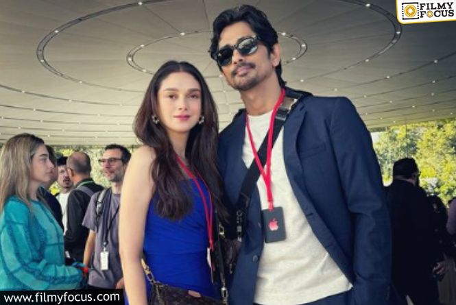 Siddharth And Aditi Rao Attended The Apple iPhone 16 Event