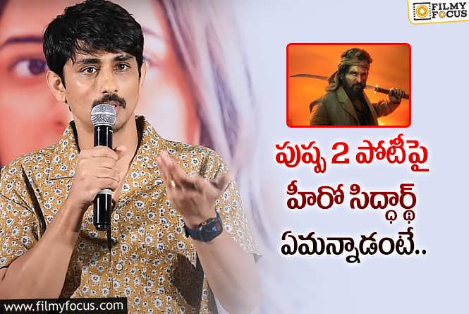 Pushpa 2 The Rule: ‘మిస్ యు’ రిలీజ్ గురించి సిద్ధార్థ్ ఆత్మవిశ్వాసం