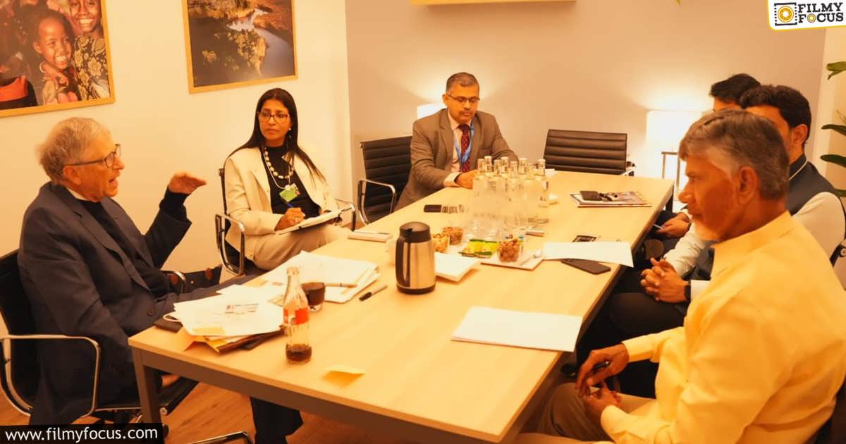 Andhra Pradesh CM Chandrababu Naidu Meets Bill Gates, Global Execs in Davos
