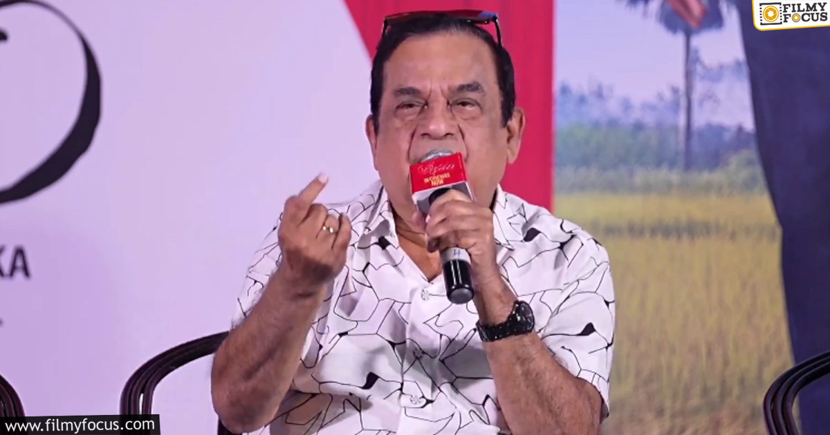 Brahmanandam Comments about His Role in Game Changer Movie