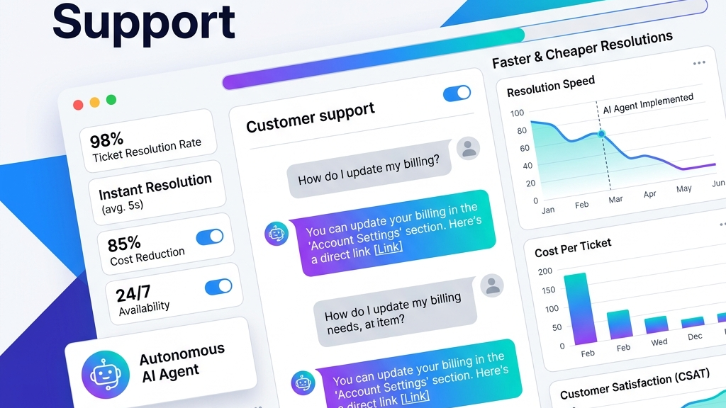 AI Agents for Customer Support in 2026: Faster, Cheaper Resolutions