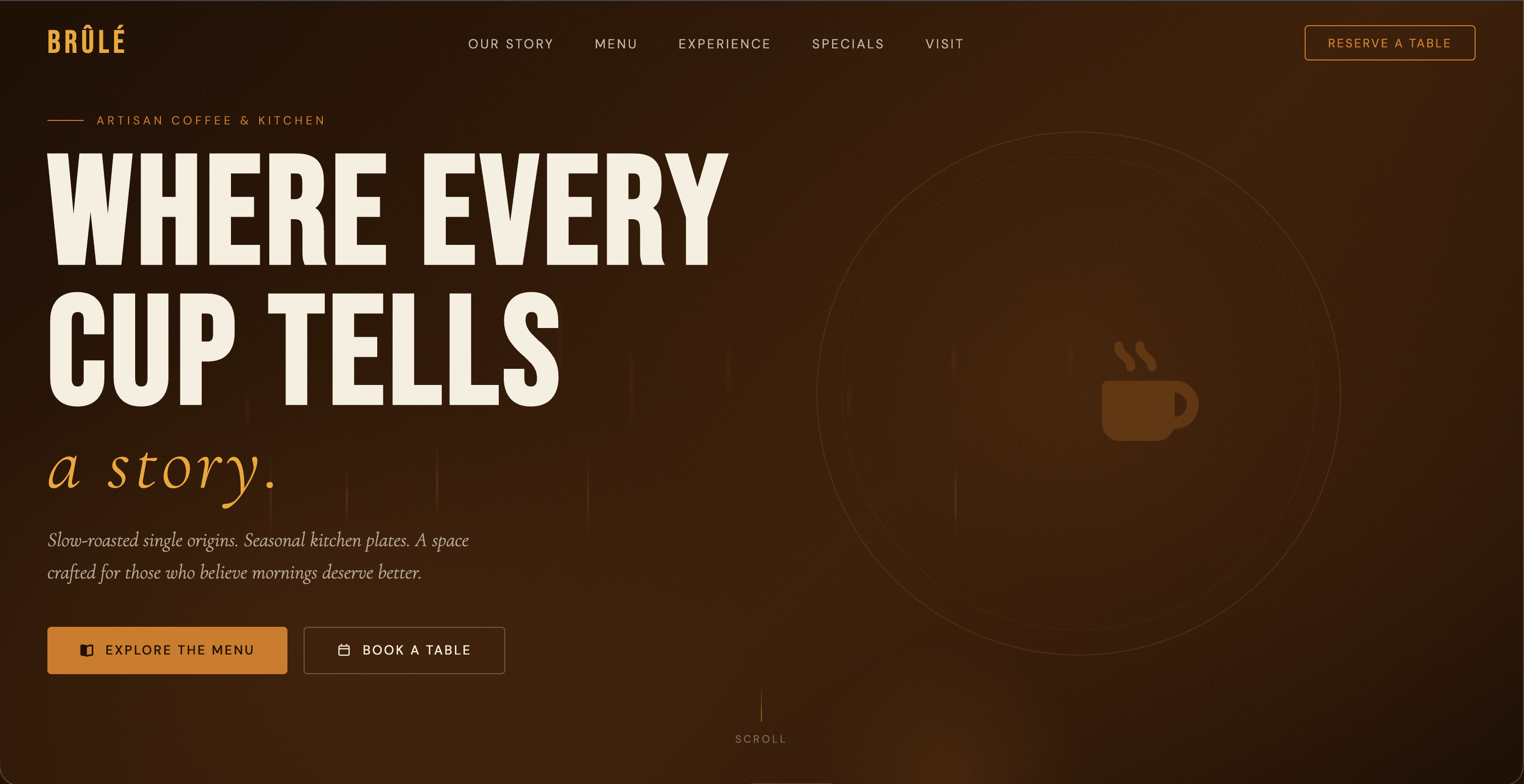 Coffee Shop website