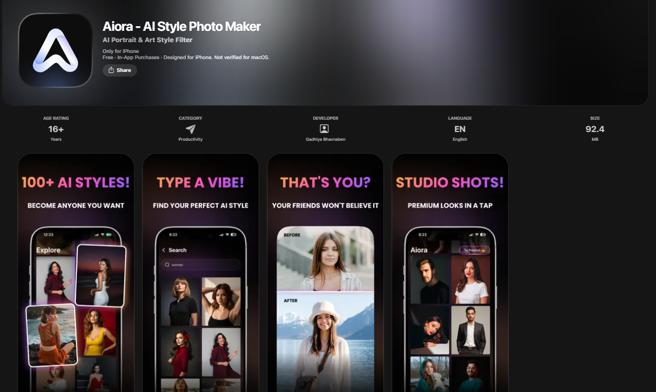 Aiora - Ai Style Photo Maker