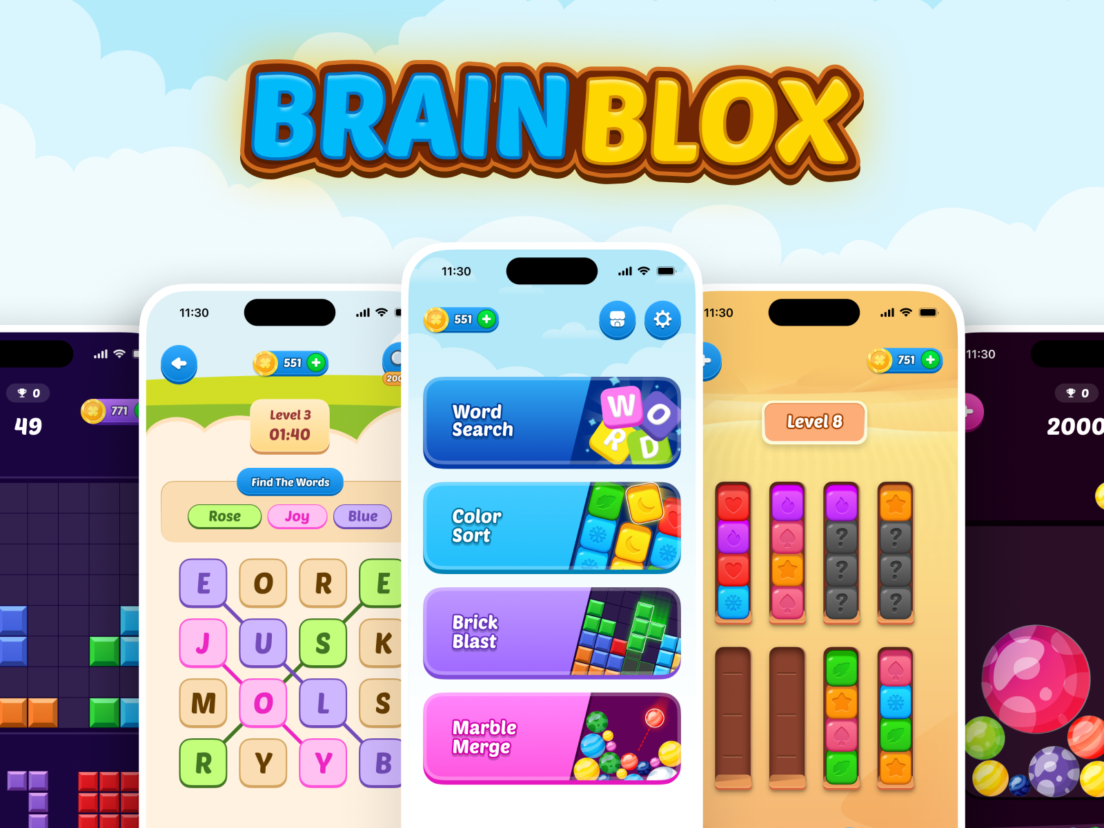 Brain Blox – Multi Puzzle Mobile Game