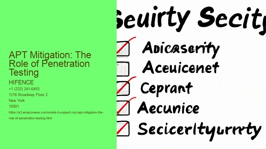 APT Mitigation: The Role of Penetration Testing
