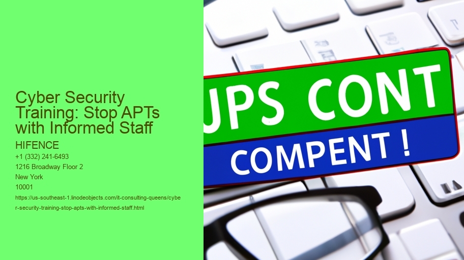 Cyber Security Training: Stop APTs with Informed Staff