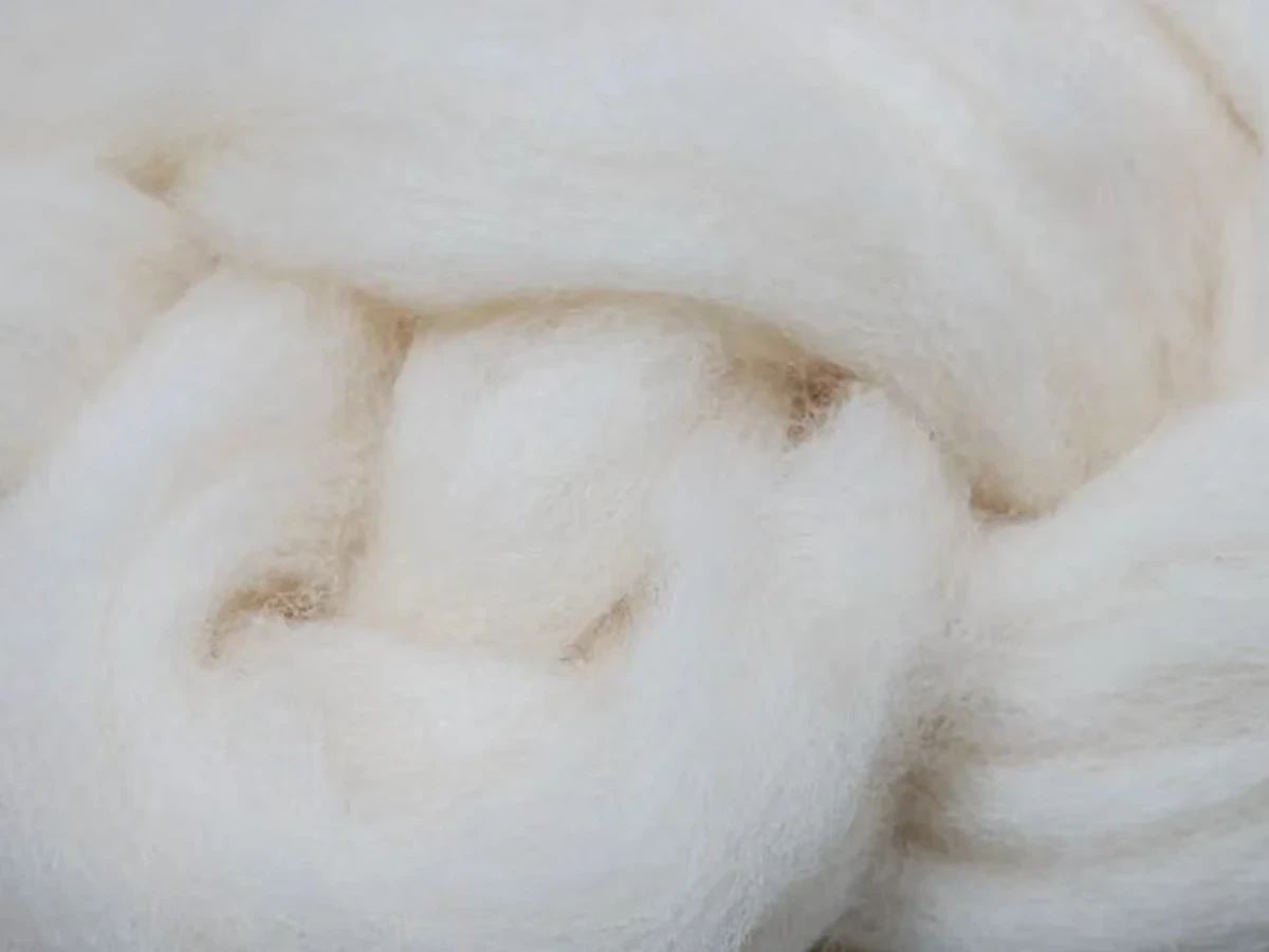 refined cashmere fiber ready to spinning process