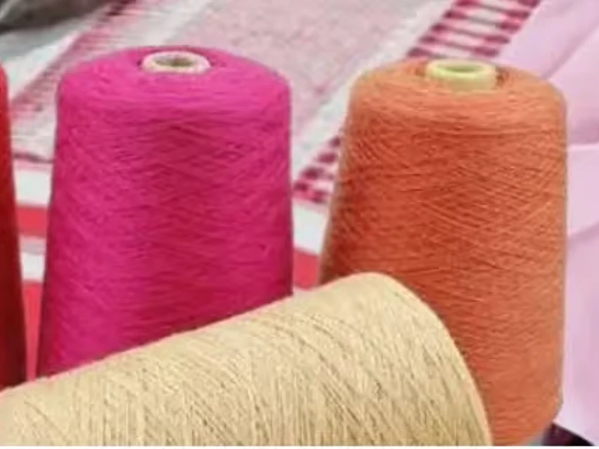 Cashmere yarn spinning and make cone