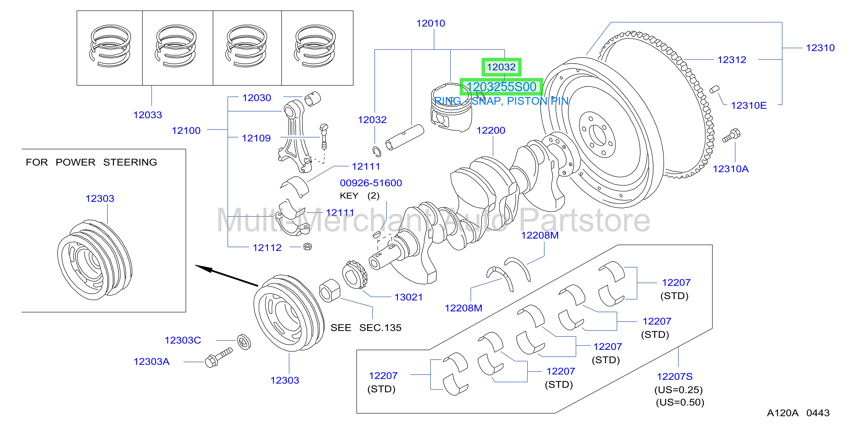 RING - SNAP, PISTON PIN
