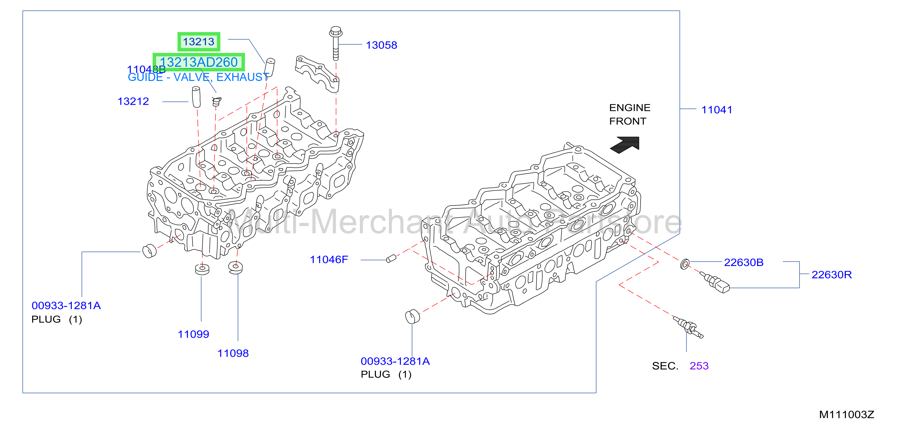 GUIDE - VALVE, EXHAUST