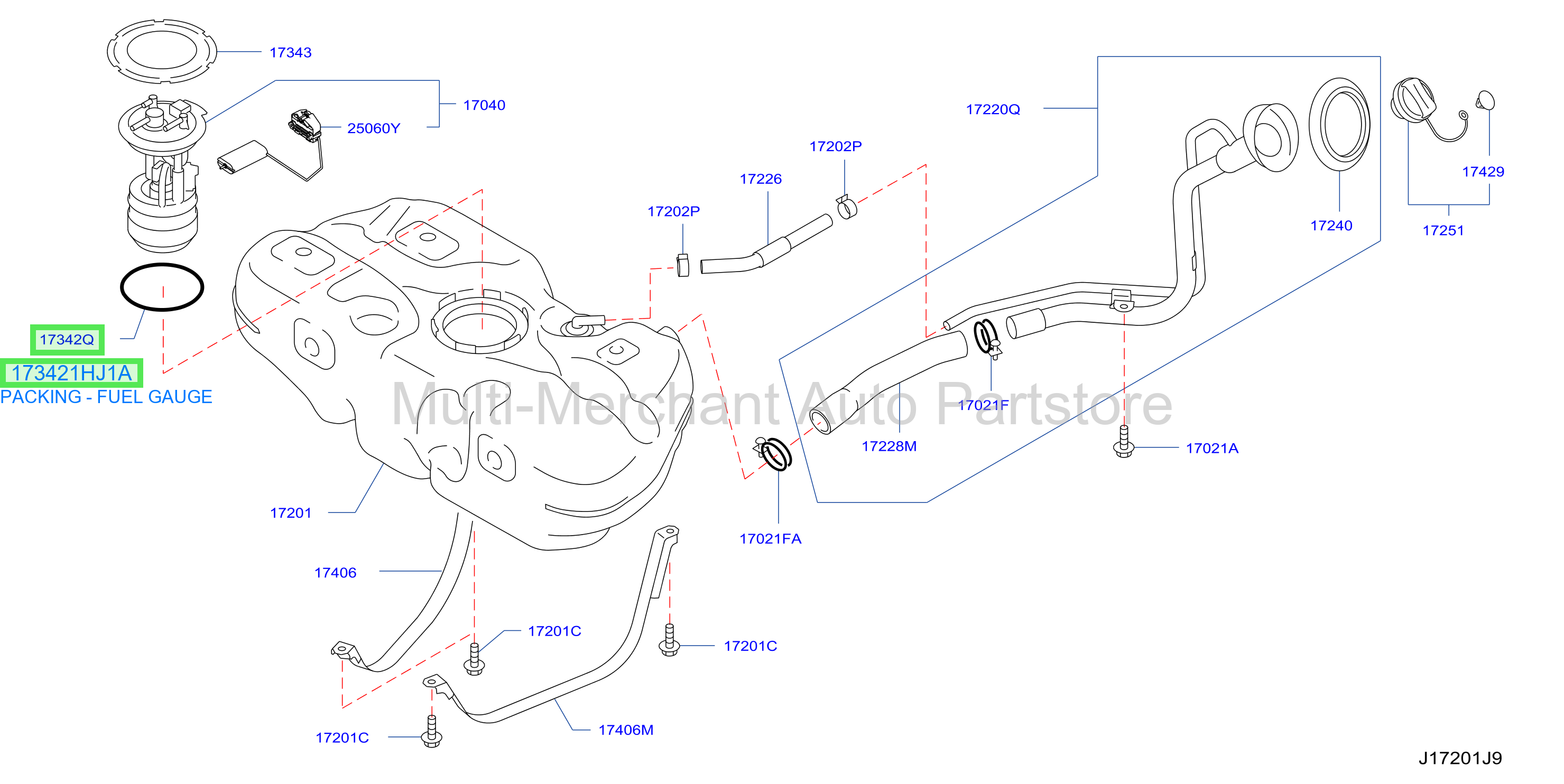 PACKING - FUEL GAUGE