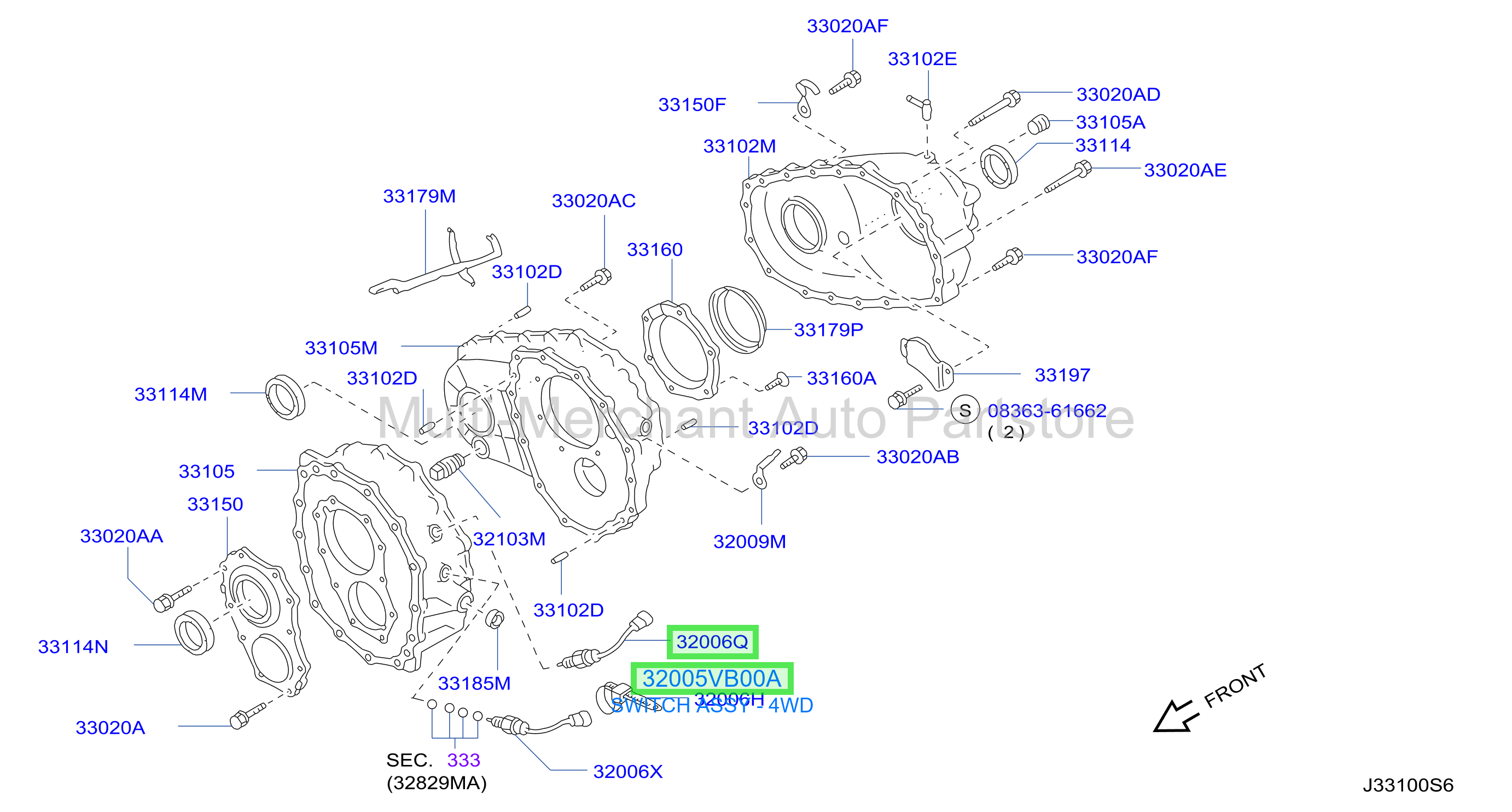 SWITCH ASSY - 4WD