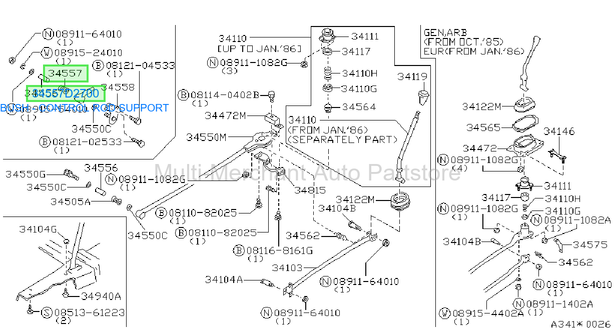 ربله تحكم عمود دعامه