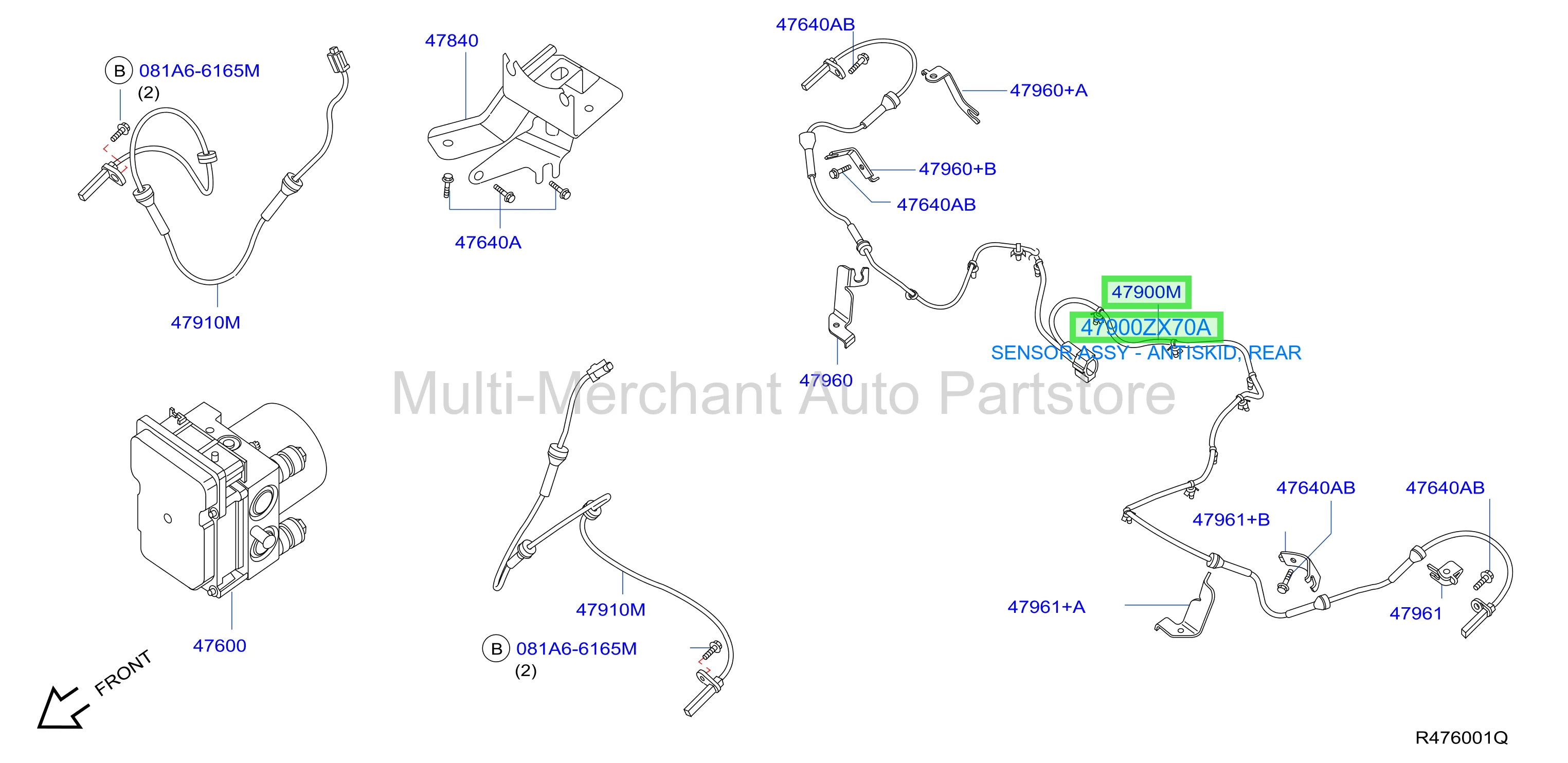 حساس مانع انزلاق خلفي