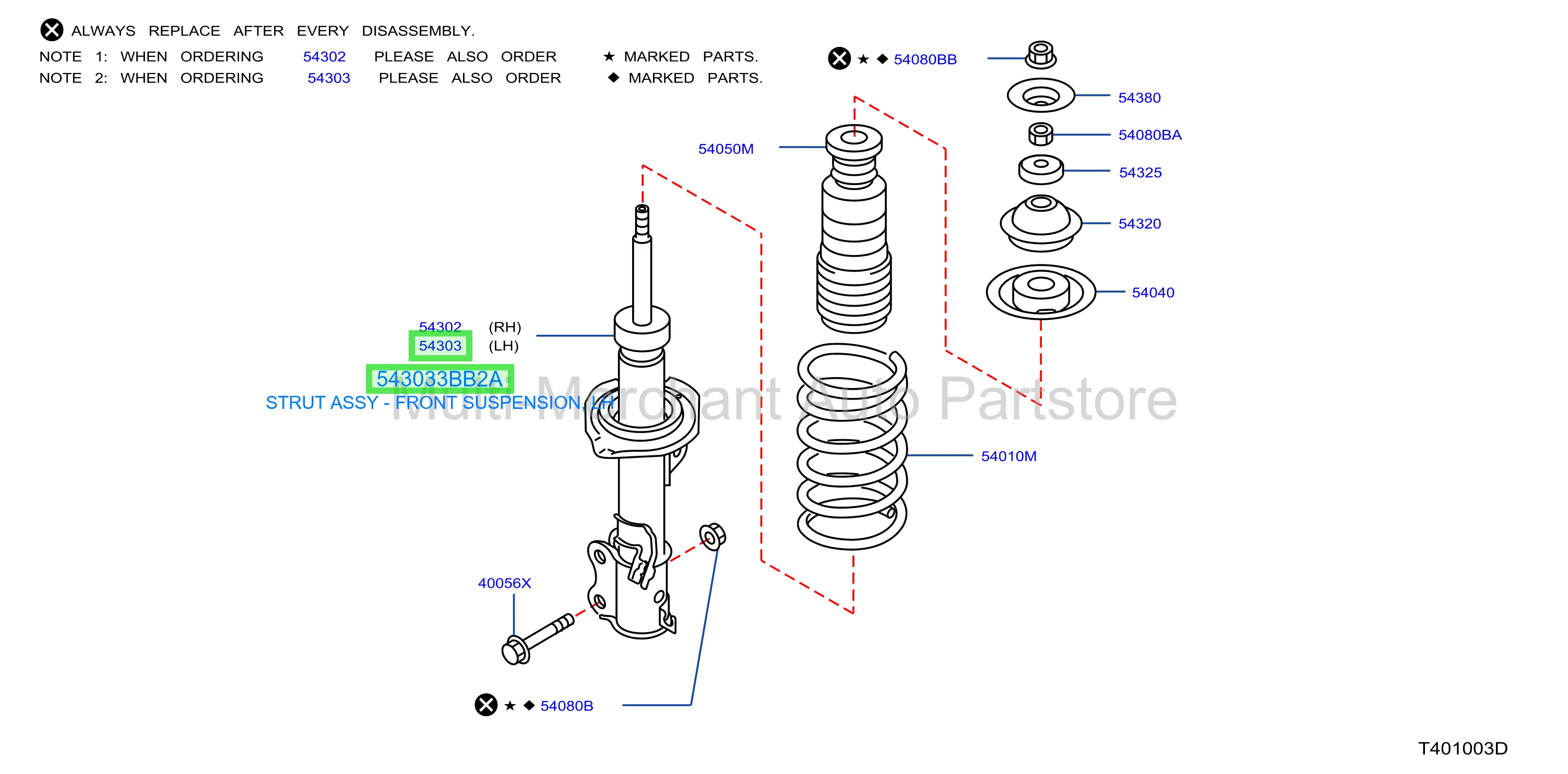 STRUT ASSY - FRONT SUSPENSION, LH