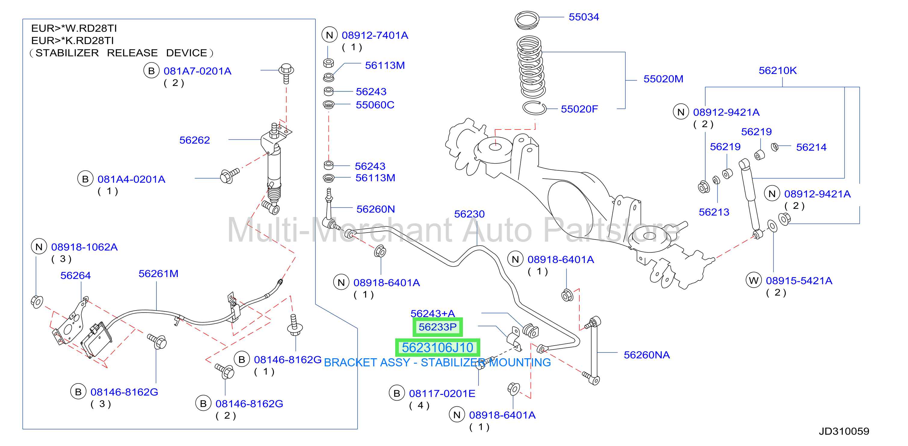 BRACKET ASSY - STABILIZER MOUNTING