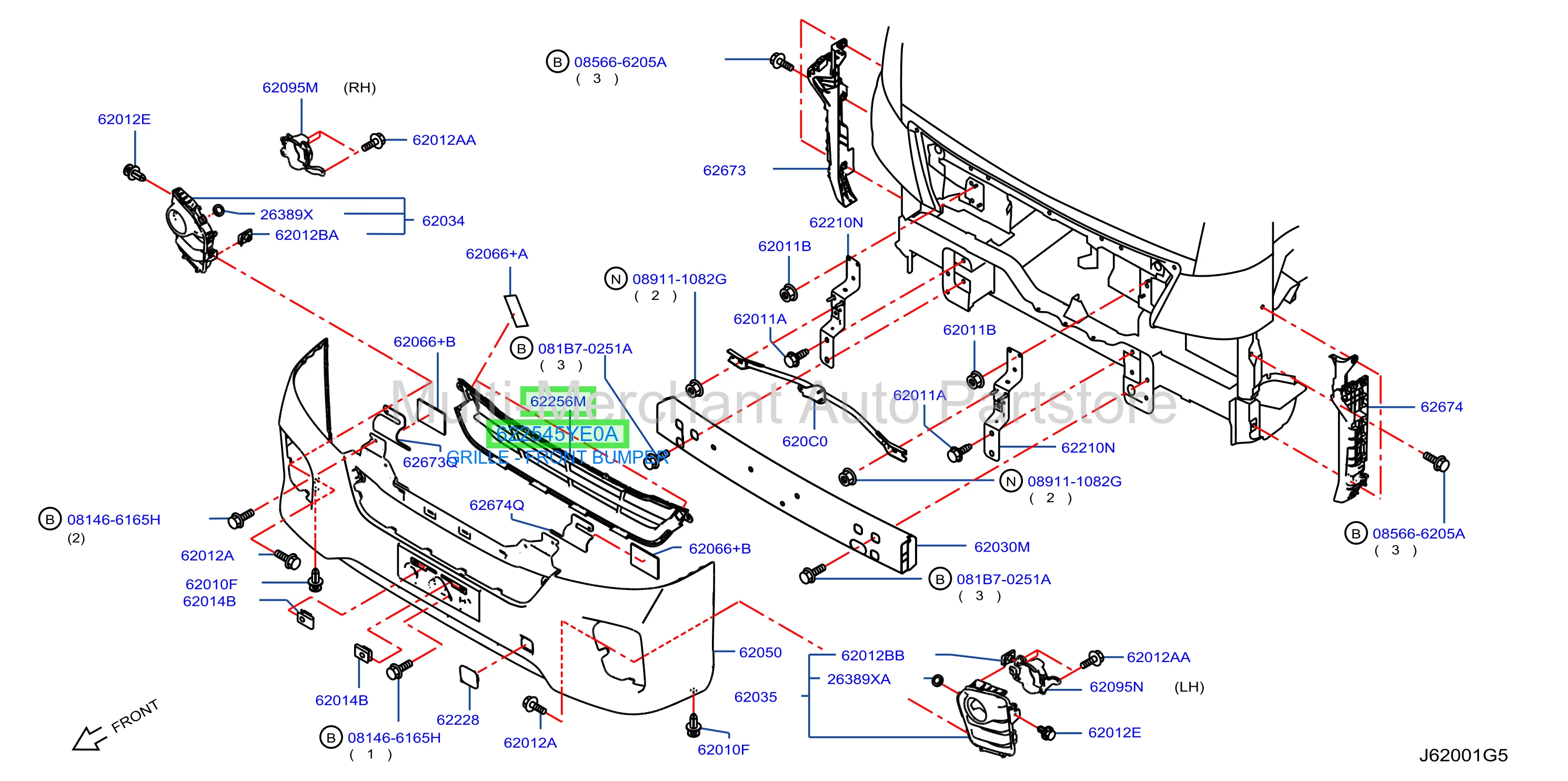 GRILLE - FRONT BUMPER