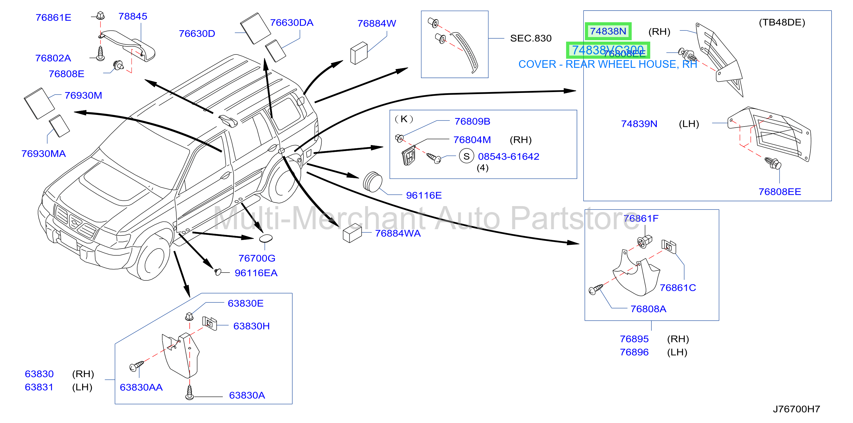COVER - REAR WHEEL HOUSE, RH