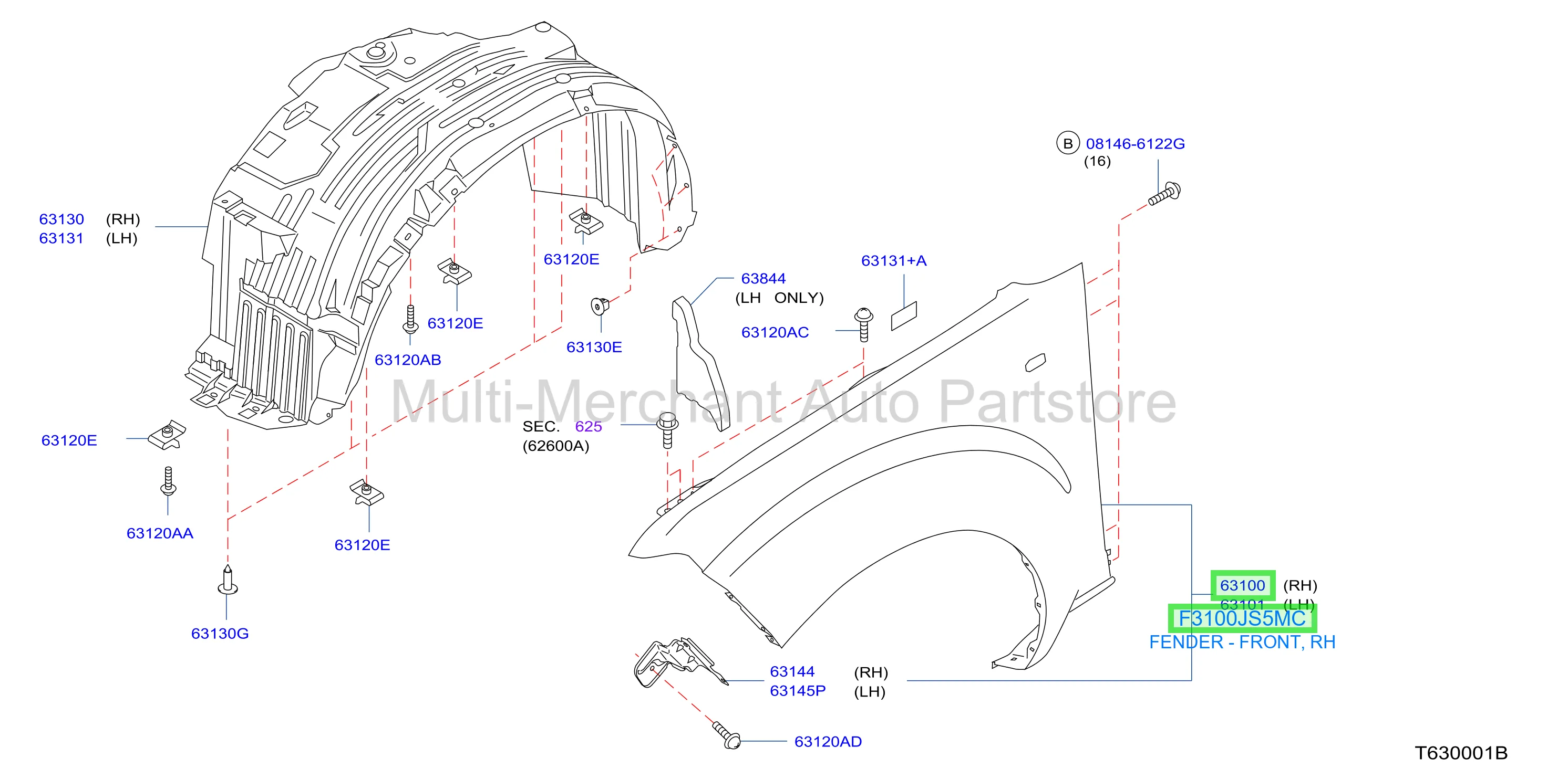 FENDER - FRONT, RH