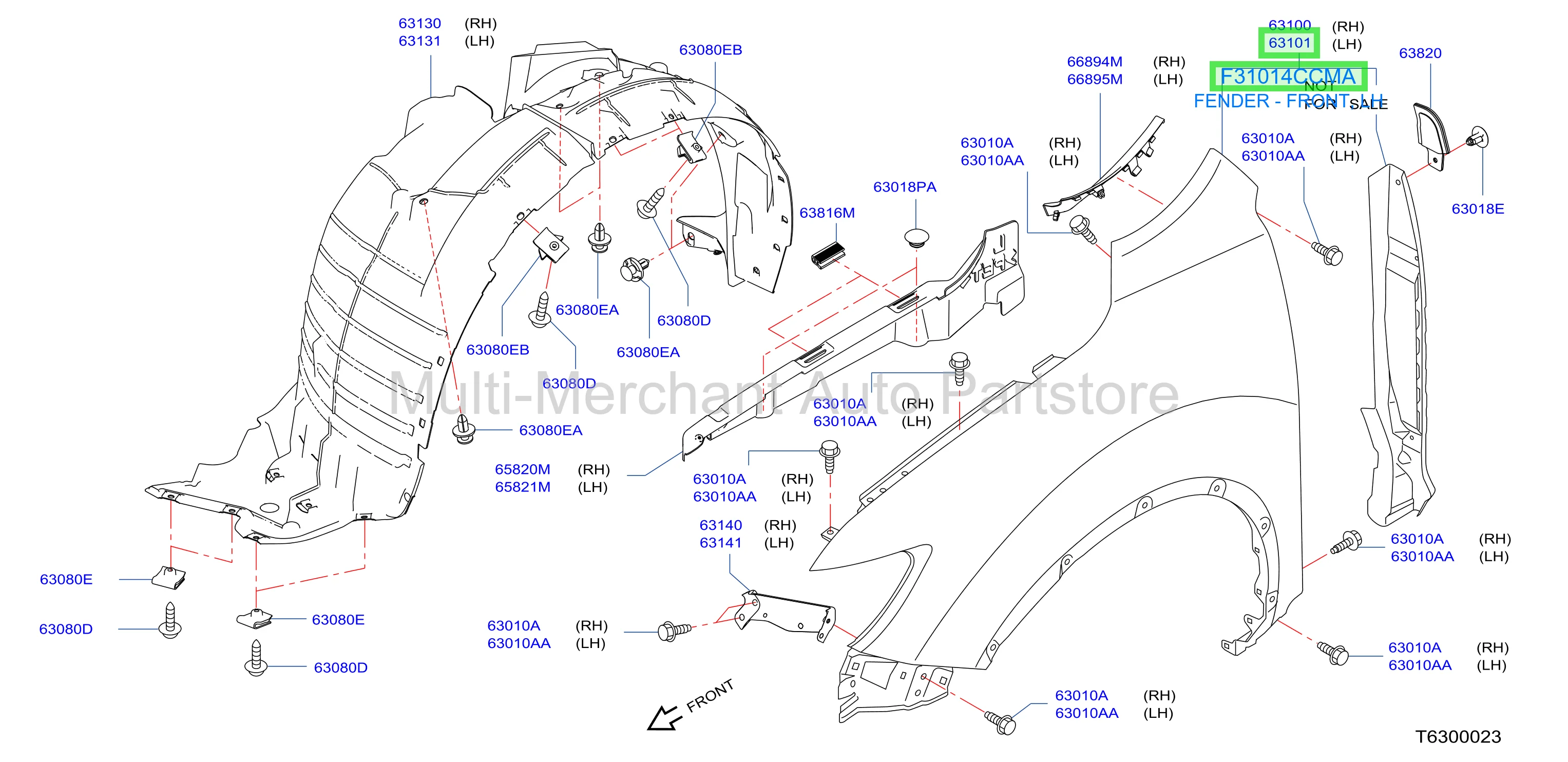 FENDER - FRONT, LH