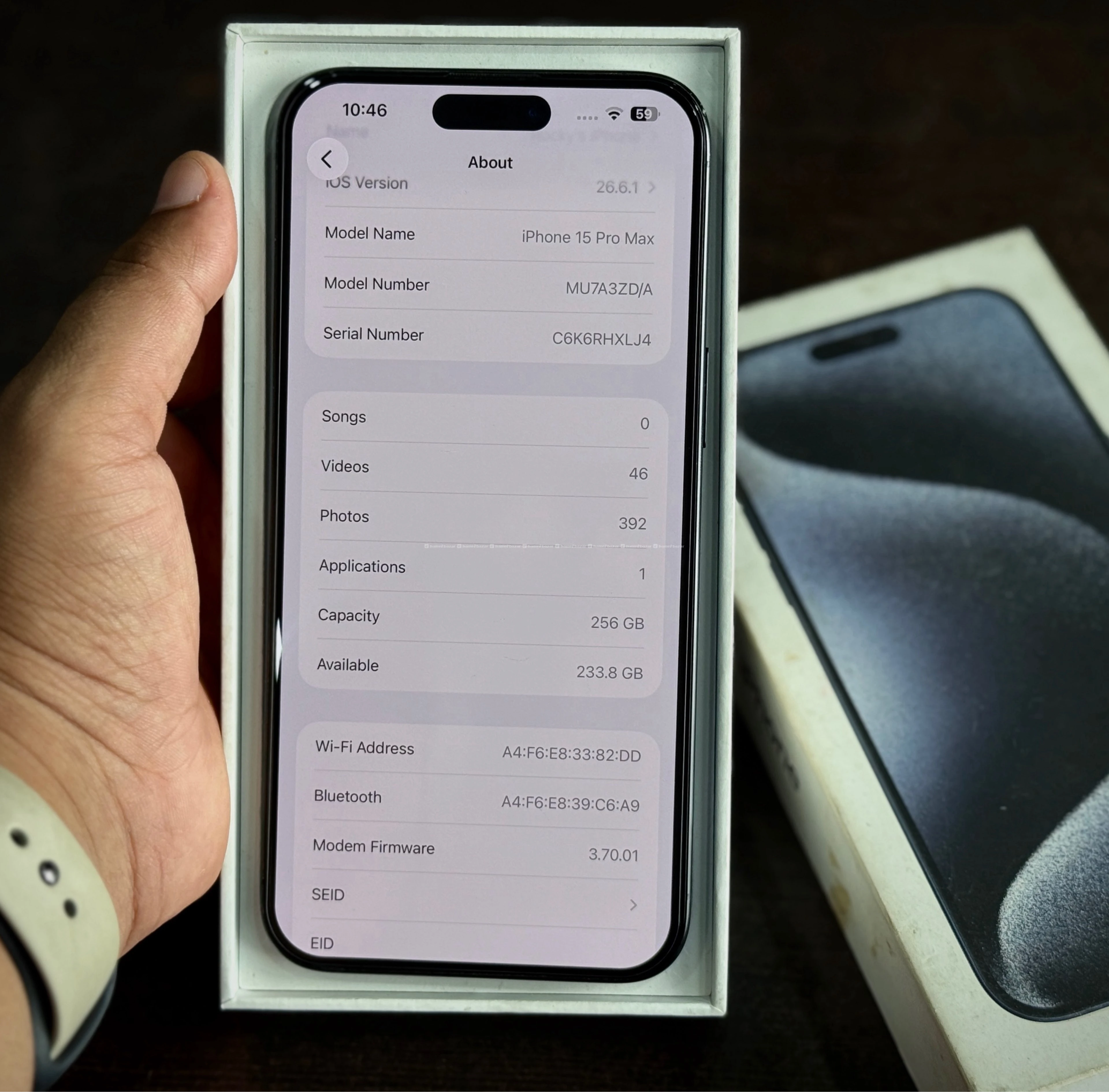 iPhone 15 Pro Max 256GB with box & accessories 3