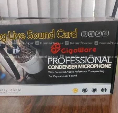 Podcast sound card and mic 2