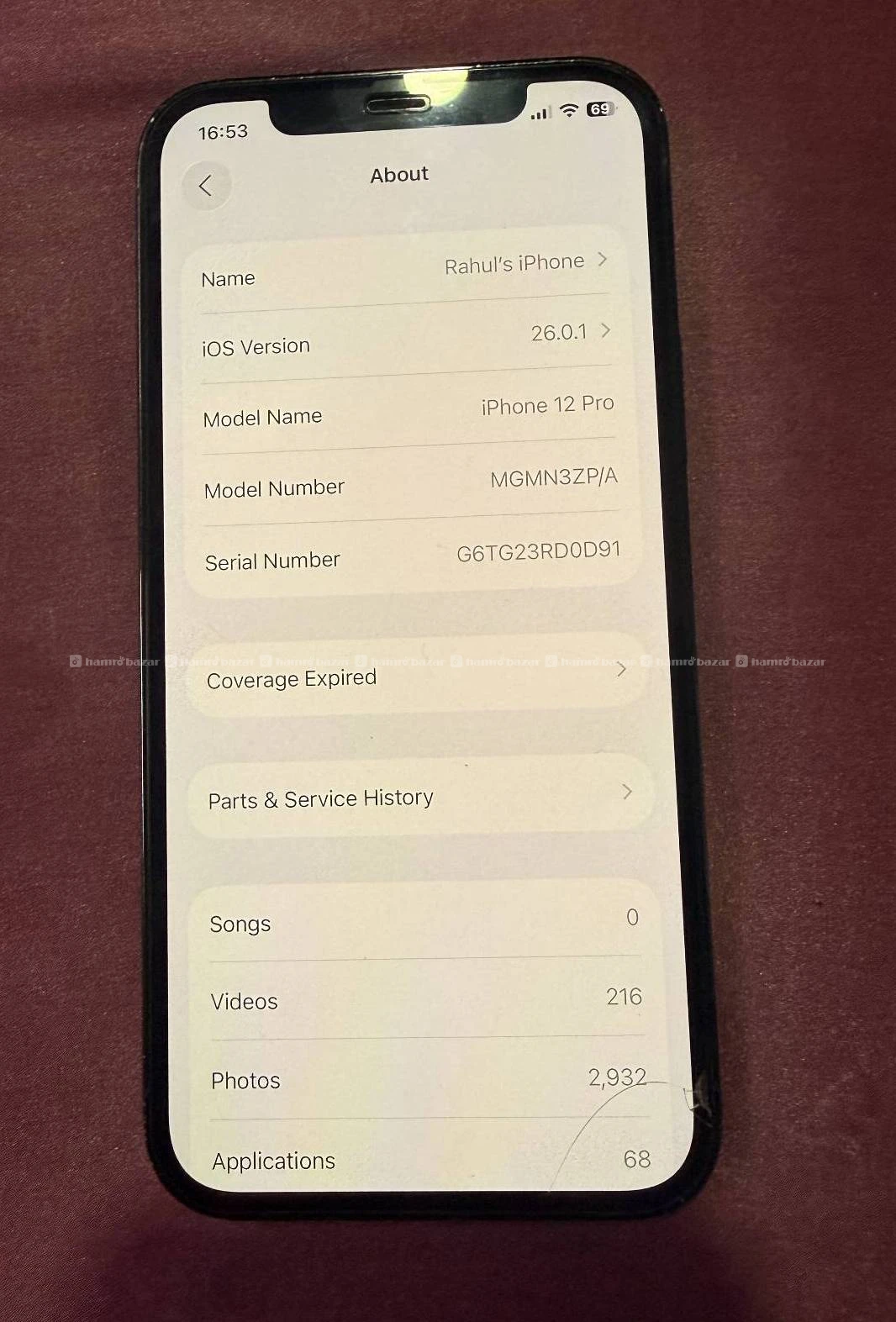 Iphone 12 pro 128gb 76bh non open set 2
