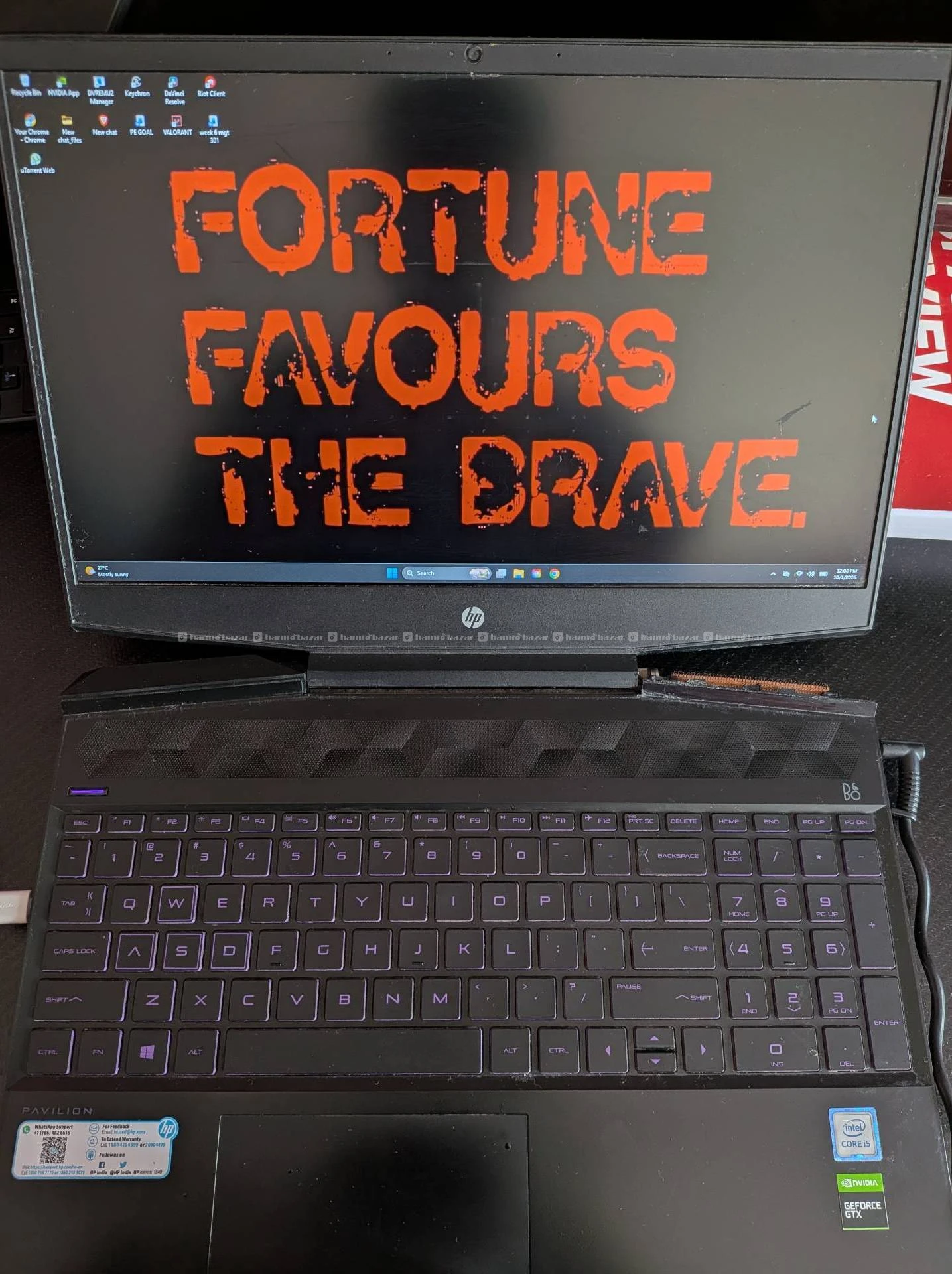 HP Pavilion Gaming Laptop i59300h 32gb Ram 1.25ssd