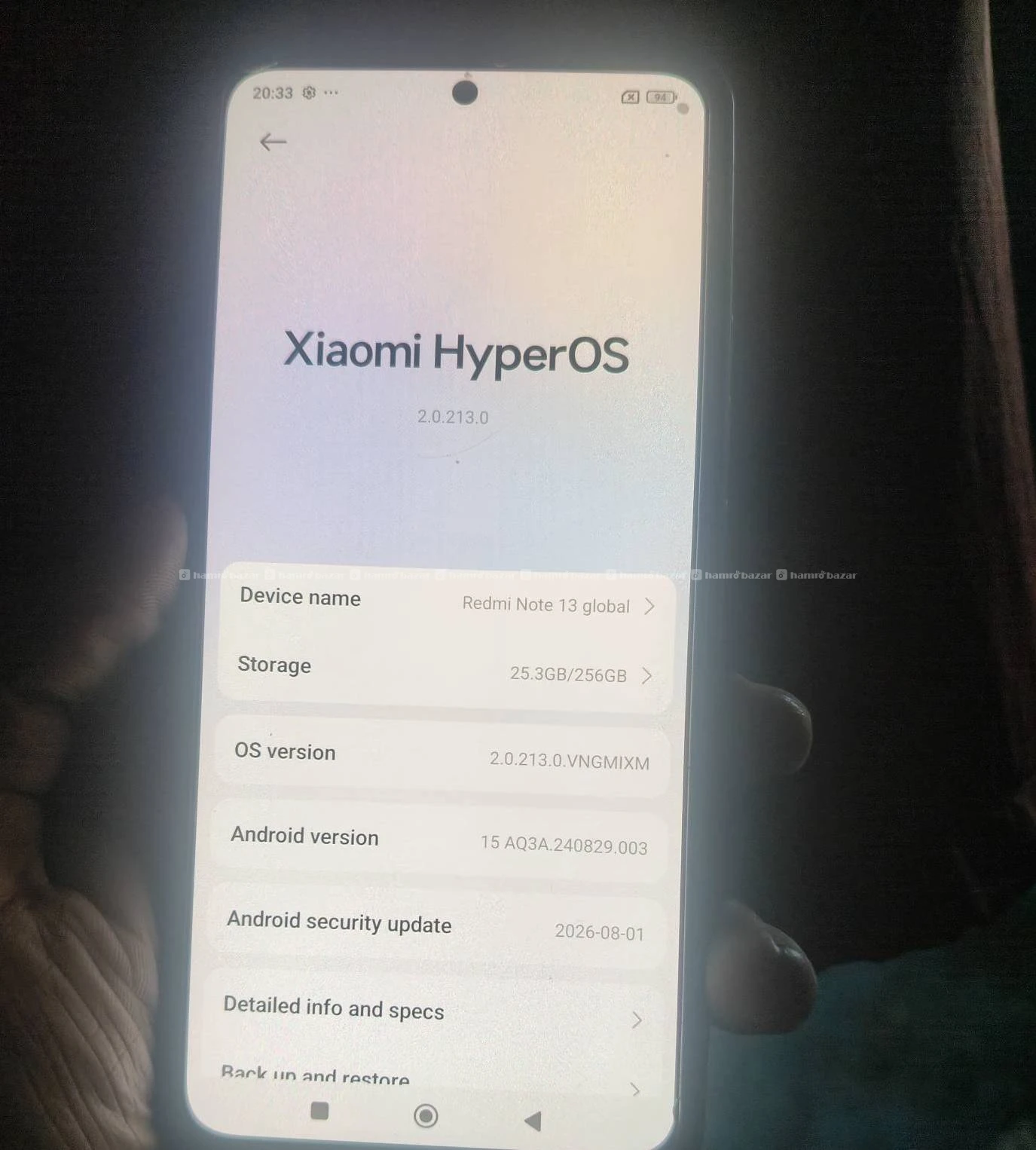 REDMI Note 13 256gb w charger original 3