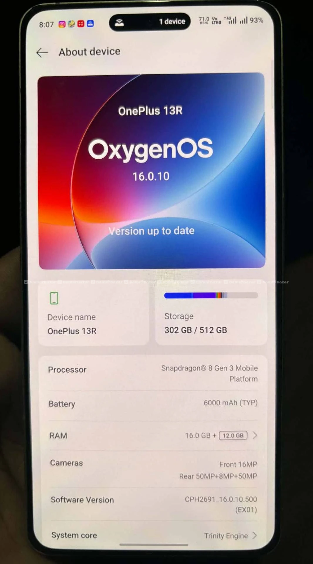 OnePlus 13r 16/512