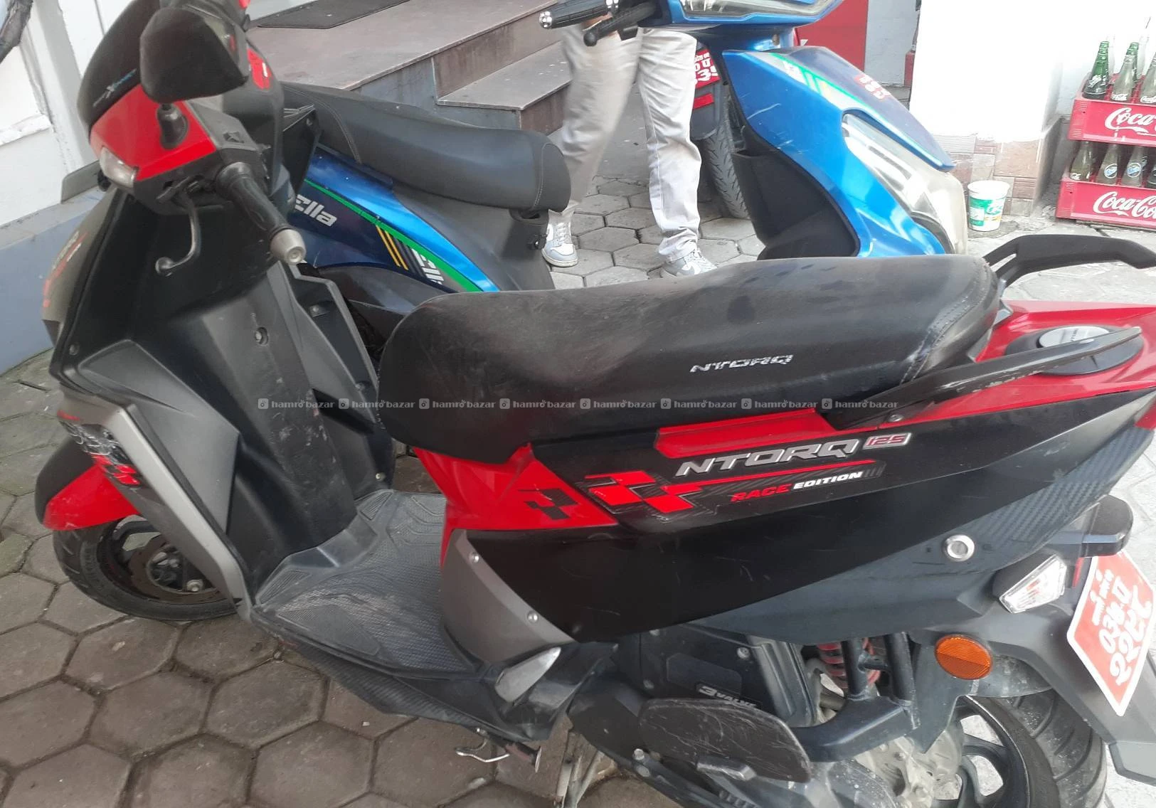 tvs ntorq 2022 model single hand 3
