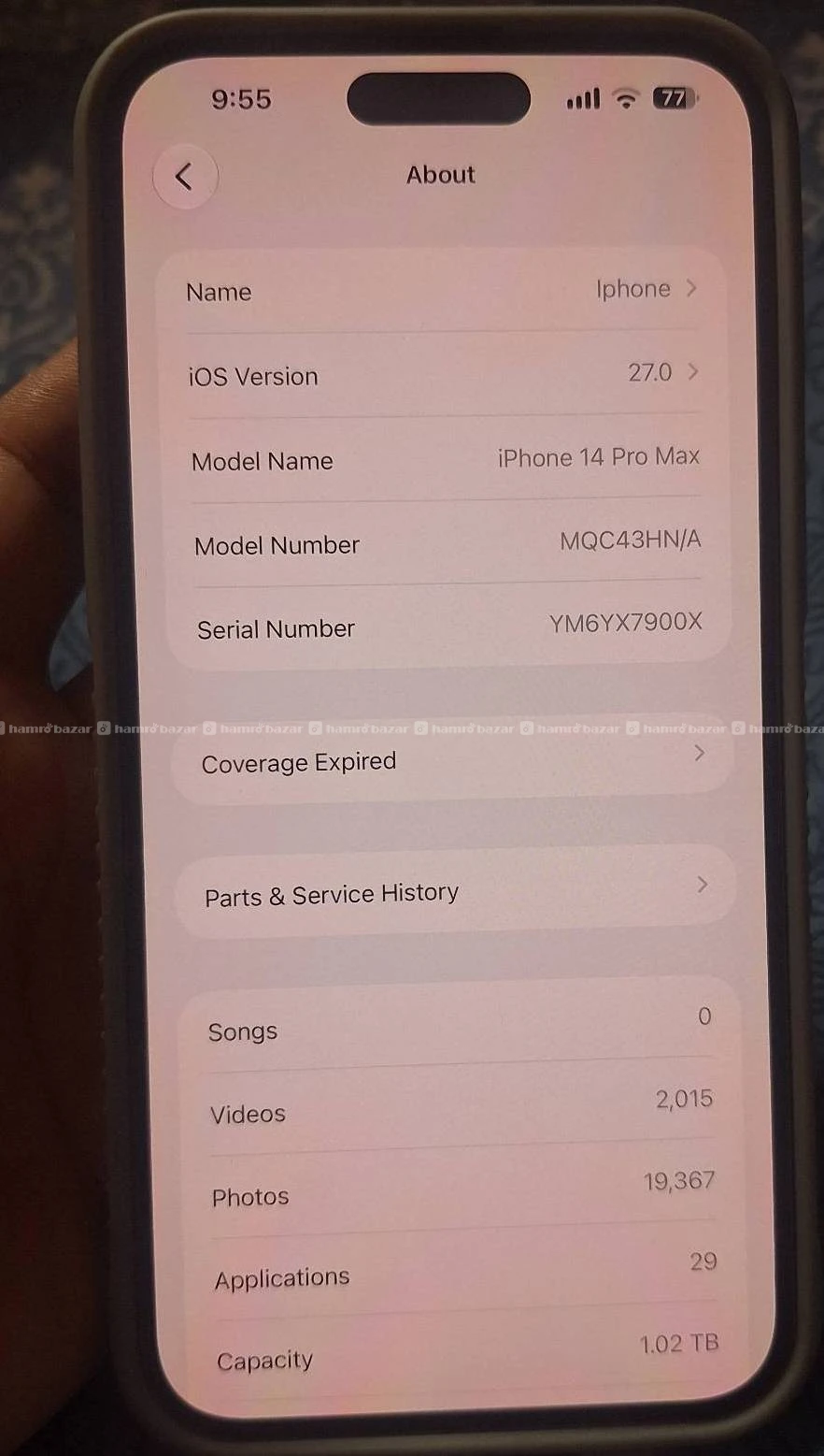 Iphone 14 pro max 1TB storage