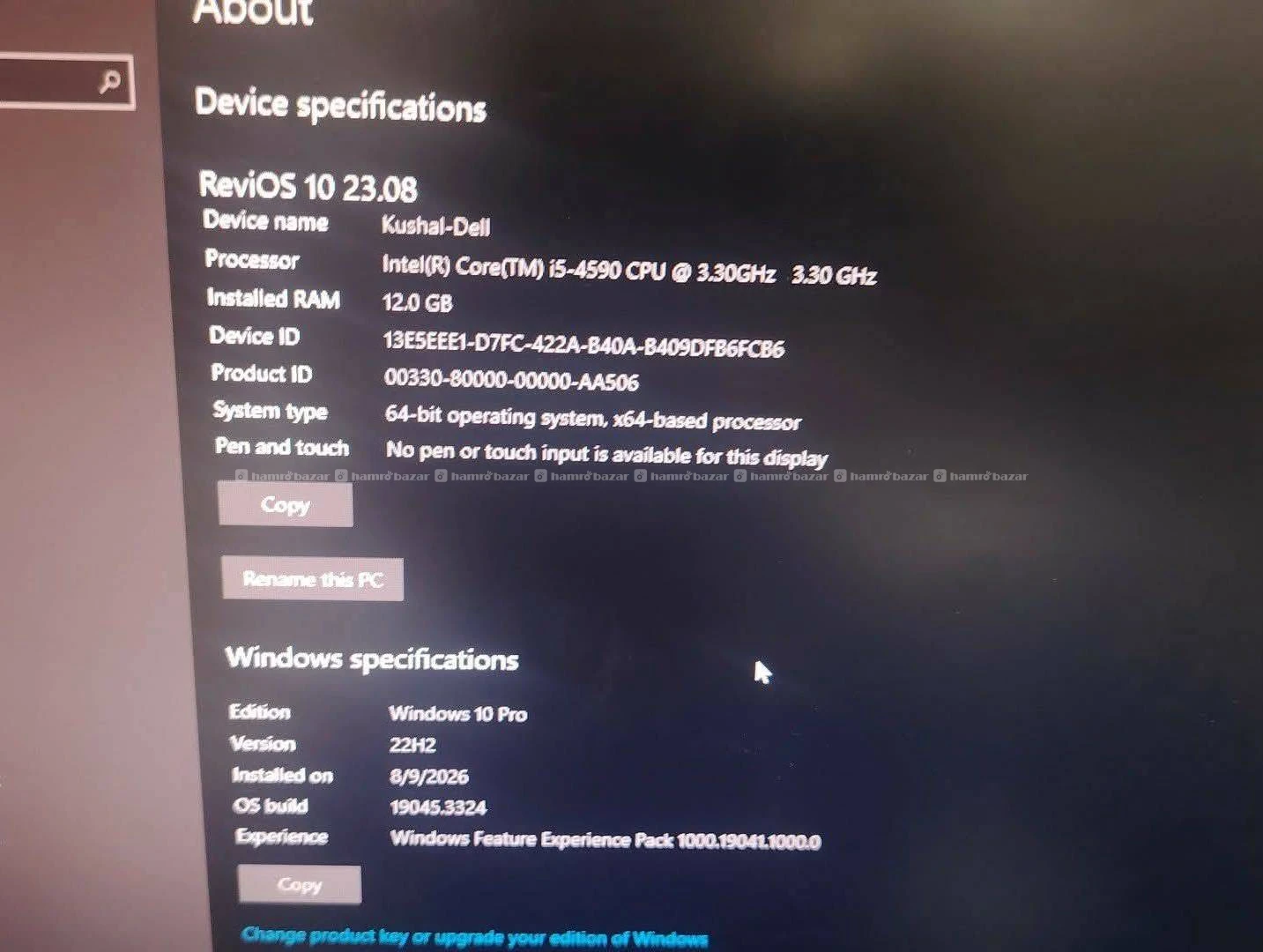 I5 4590 pc (no monitor)