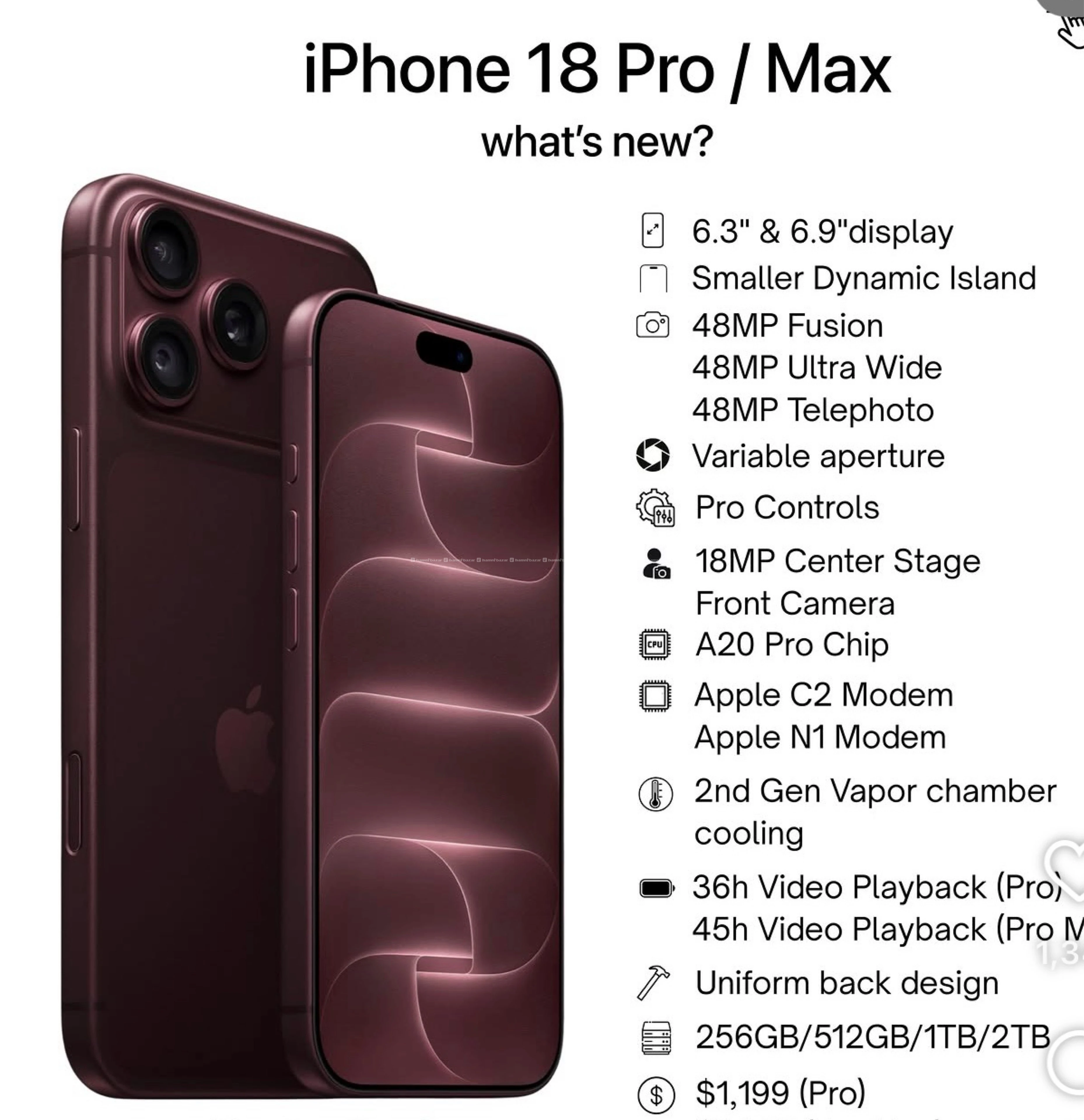iPhone 18 pro max