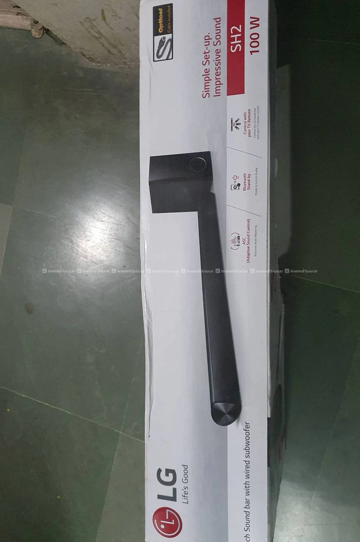 LG SH-2 SOUNDBAR WITH HEAVY DEEP BASS SUBWOOFER