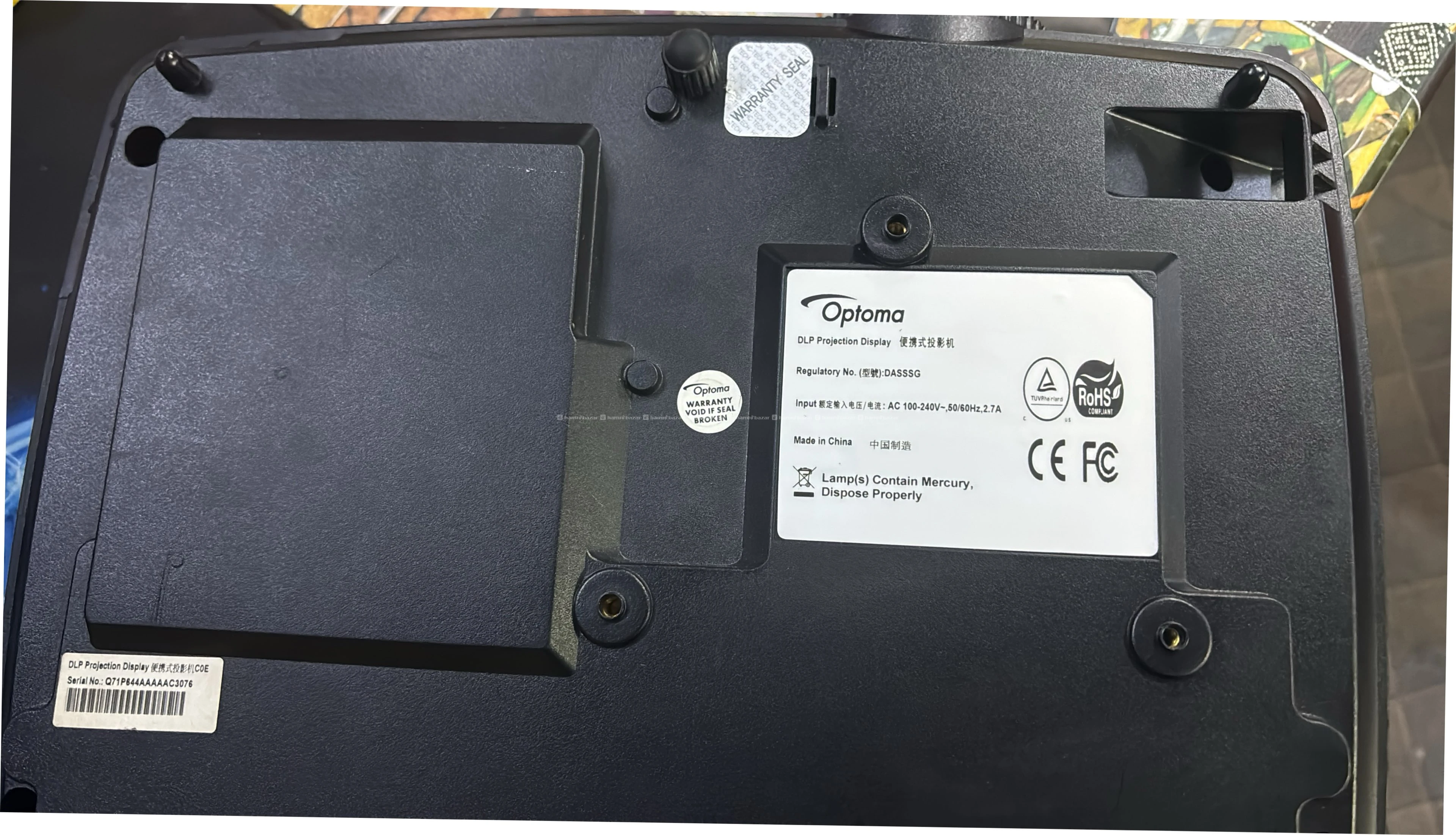 Benq projector on hire.( per day rental). 3
