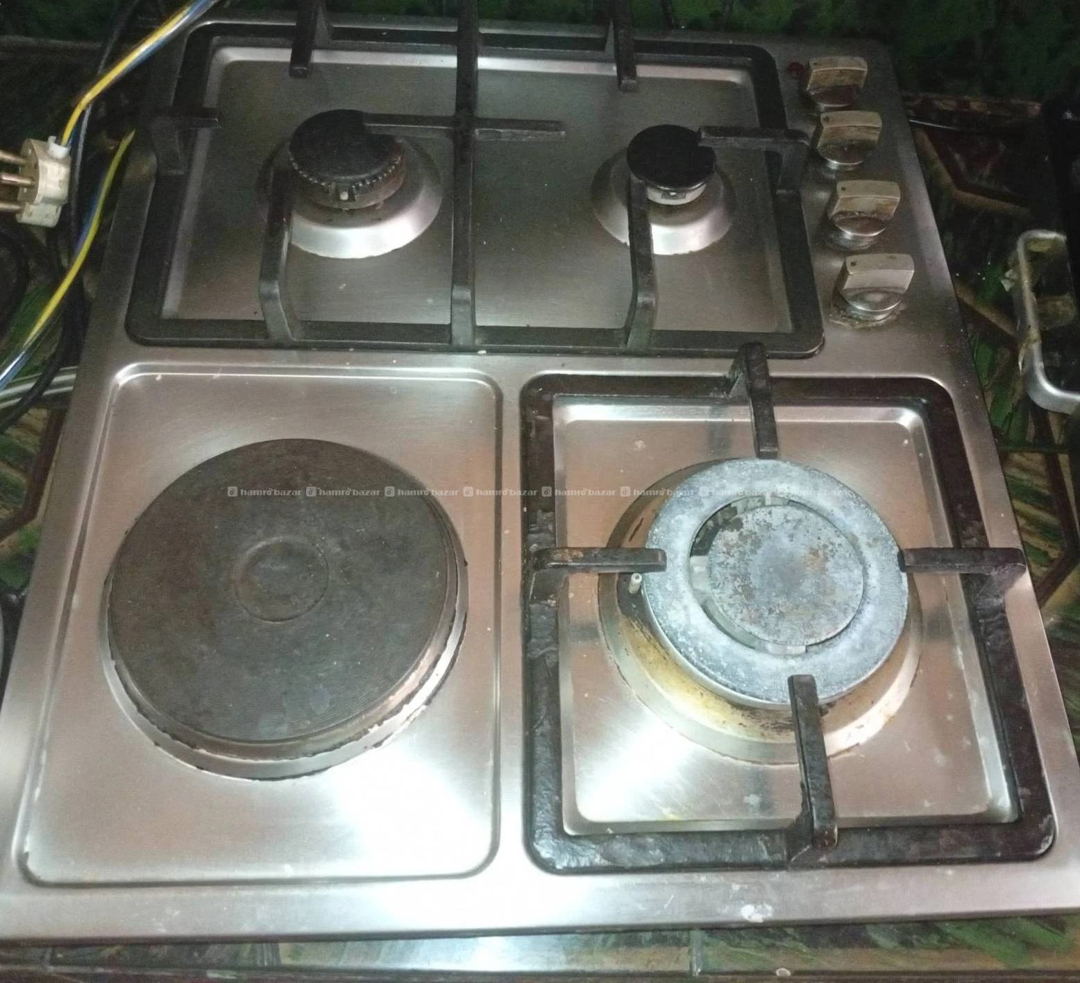 stainless steel built-in gas and electric hybrid