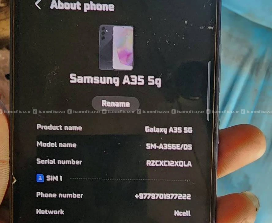 Samsung A35 5g non open set