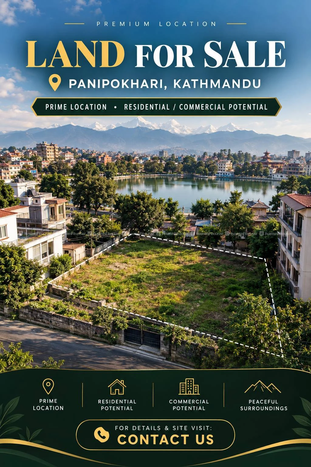 1 ropani land for sale in Panipokhari, Kathmandu