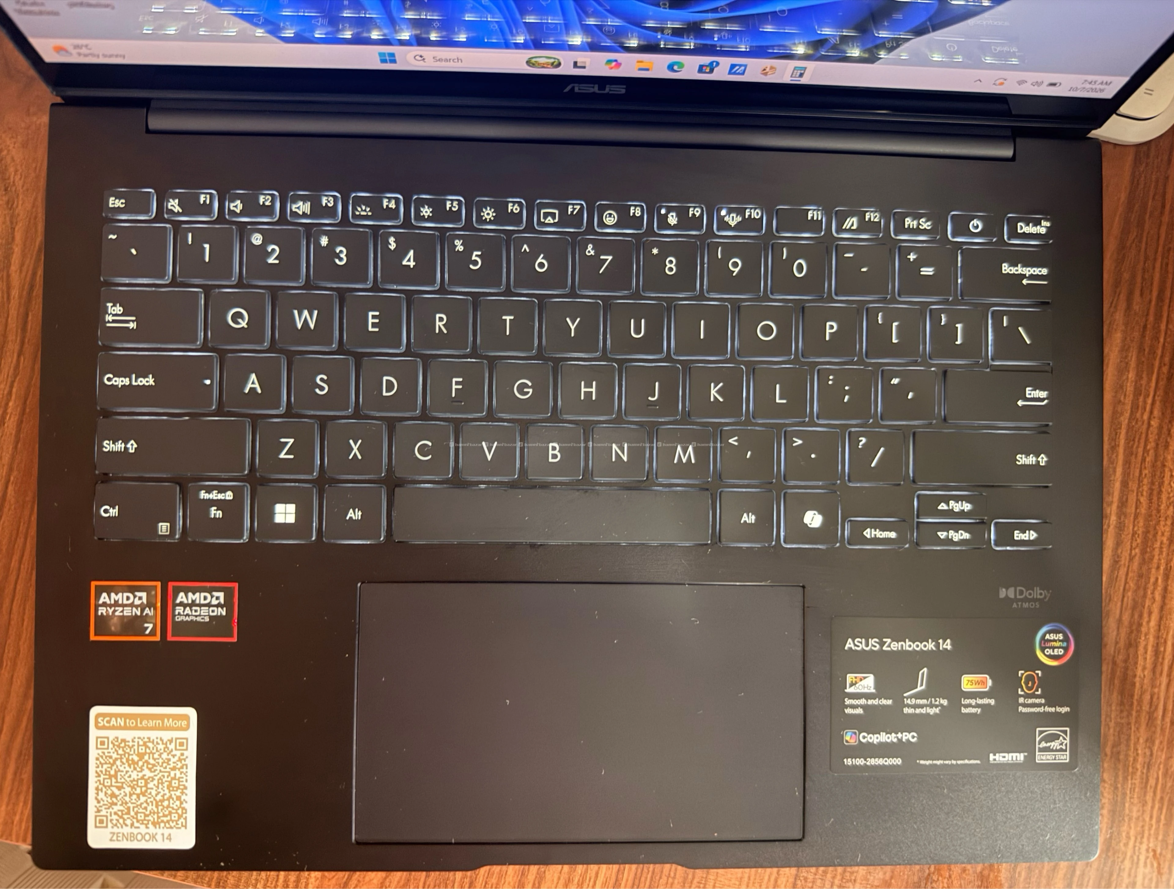 ASUS Zenbook 14 OLED—Ryzen AI 7|16GB RAM | 1TB SSD