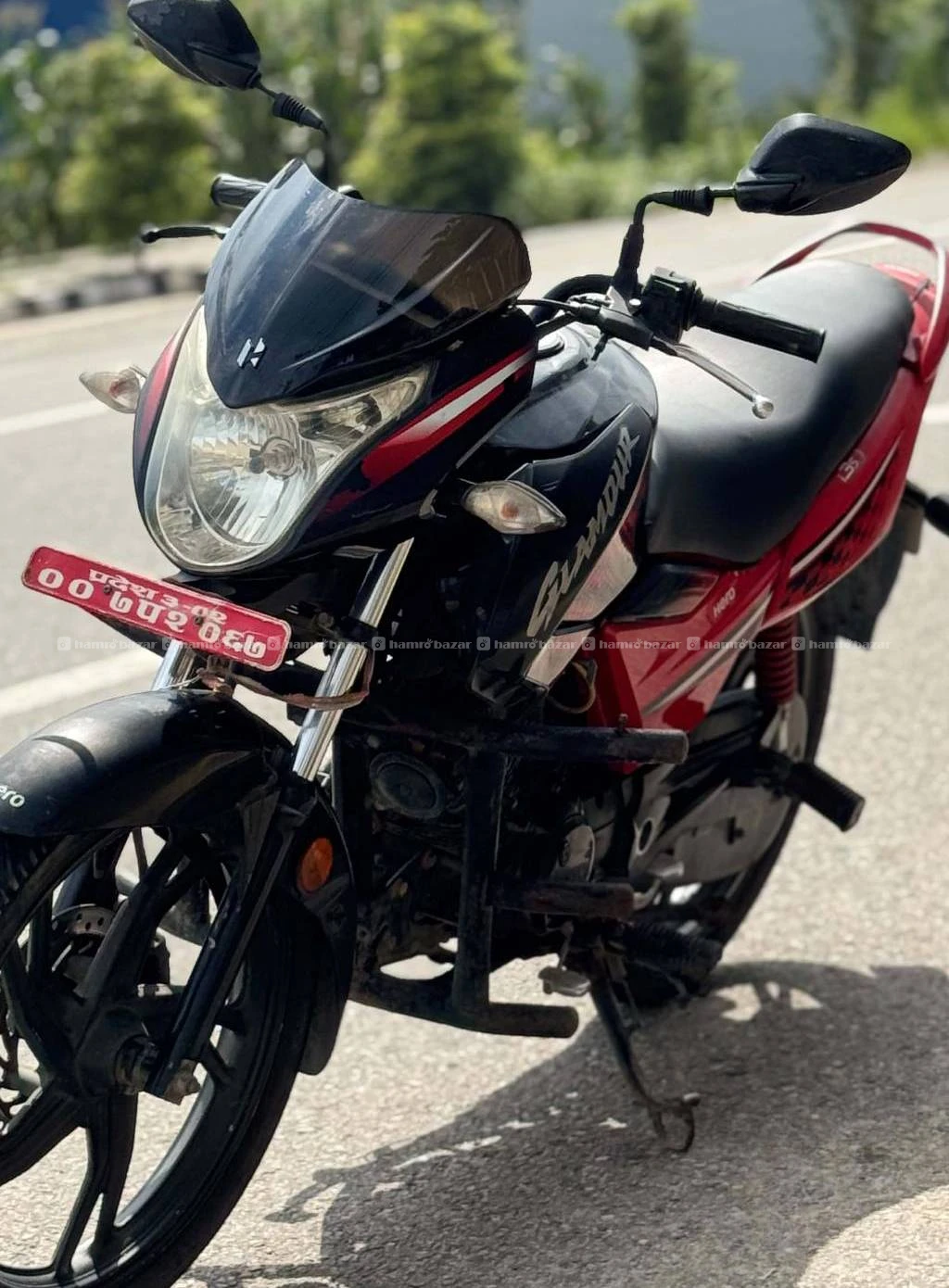 Hero glamour 107lot 2019model super fresh
