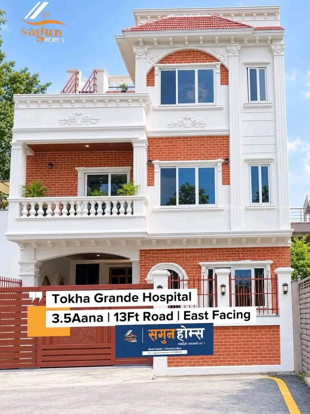 Brand New Semi Bunglow On Sale at Tokha, Grande