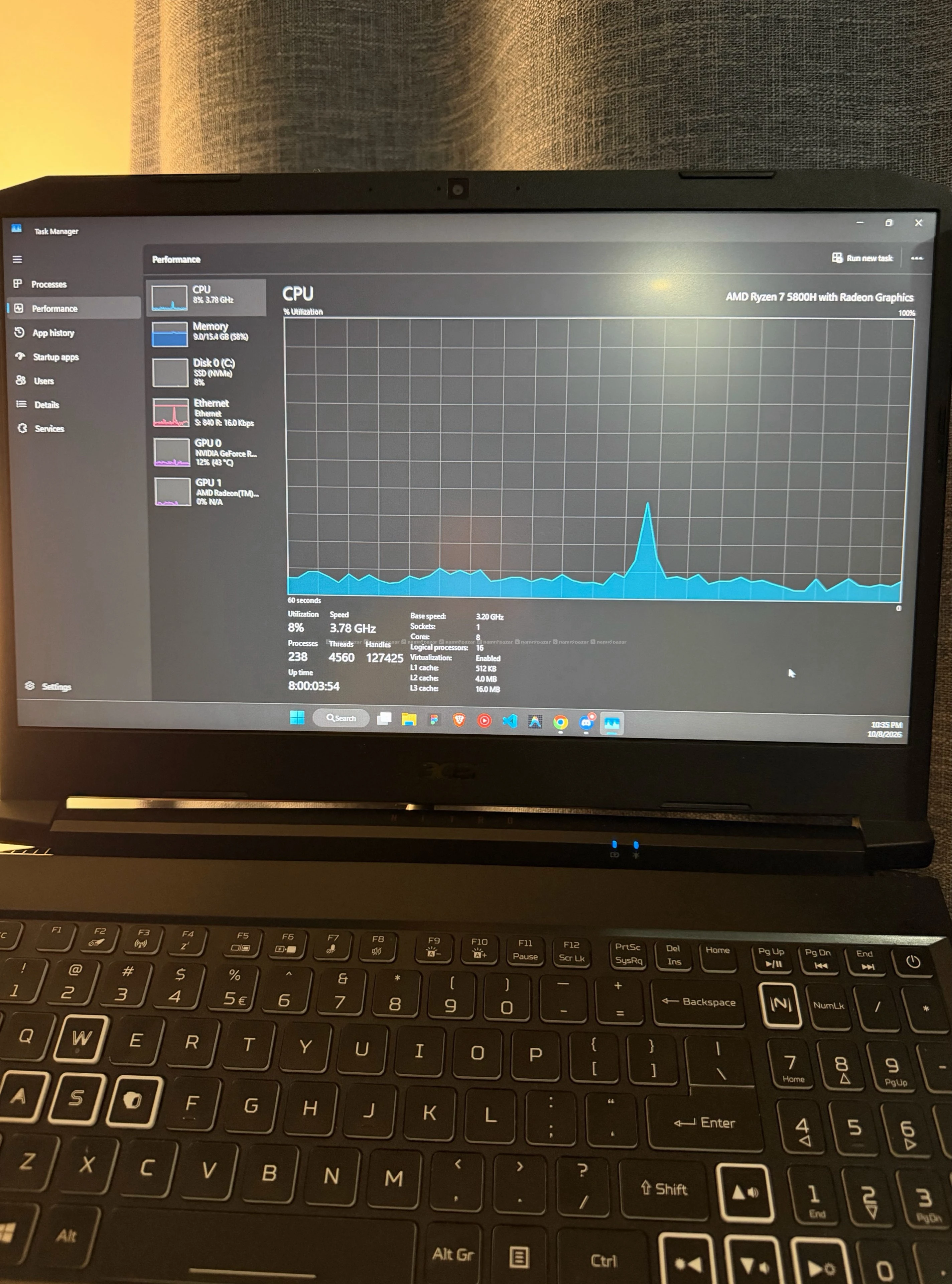 Acer Nitro 5 | Ryzen 7 5800H | RTX 3060 6GB