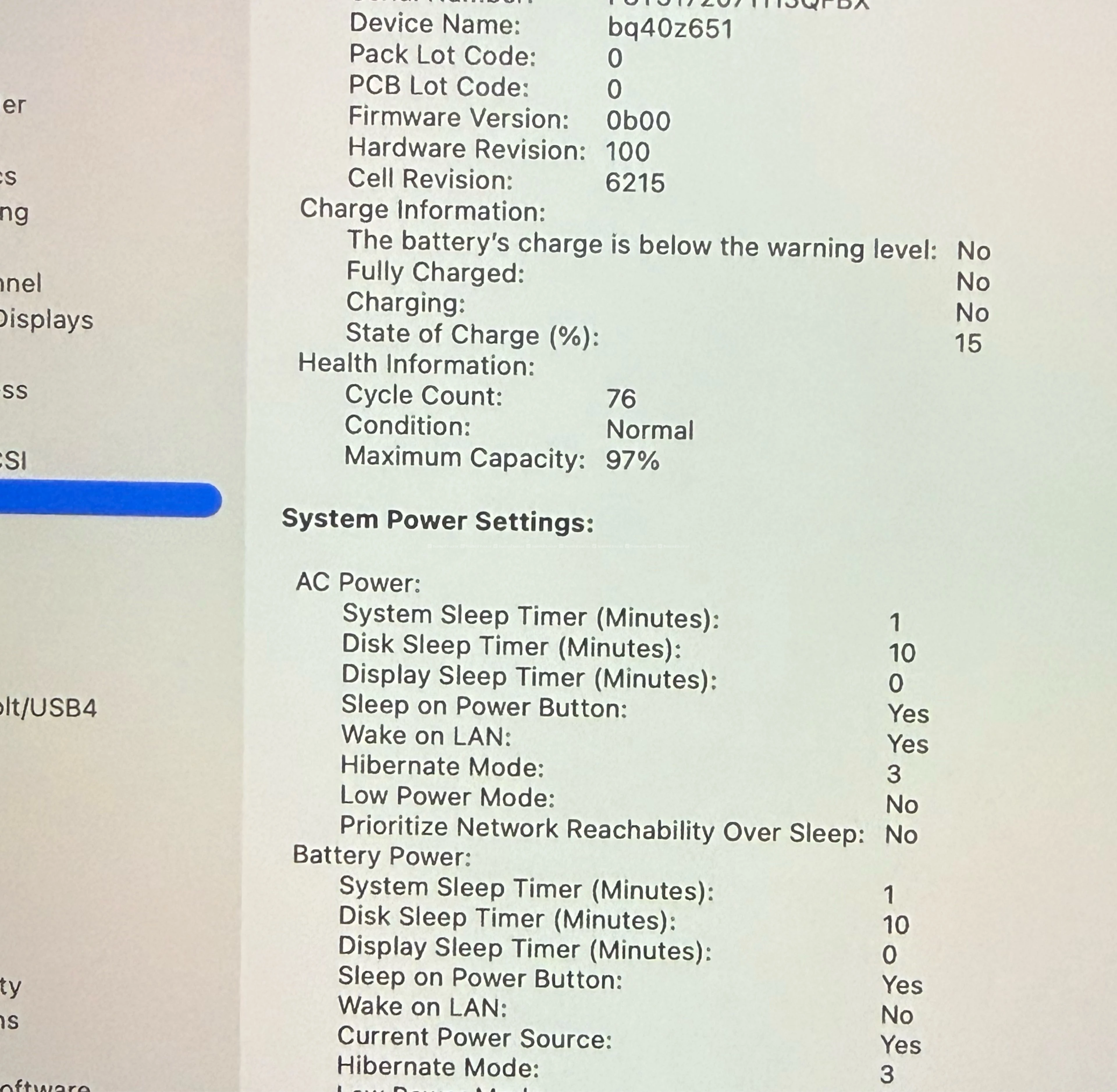 Macbook Air M2 (97% BH and 76 Cycle count) 2