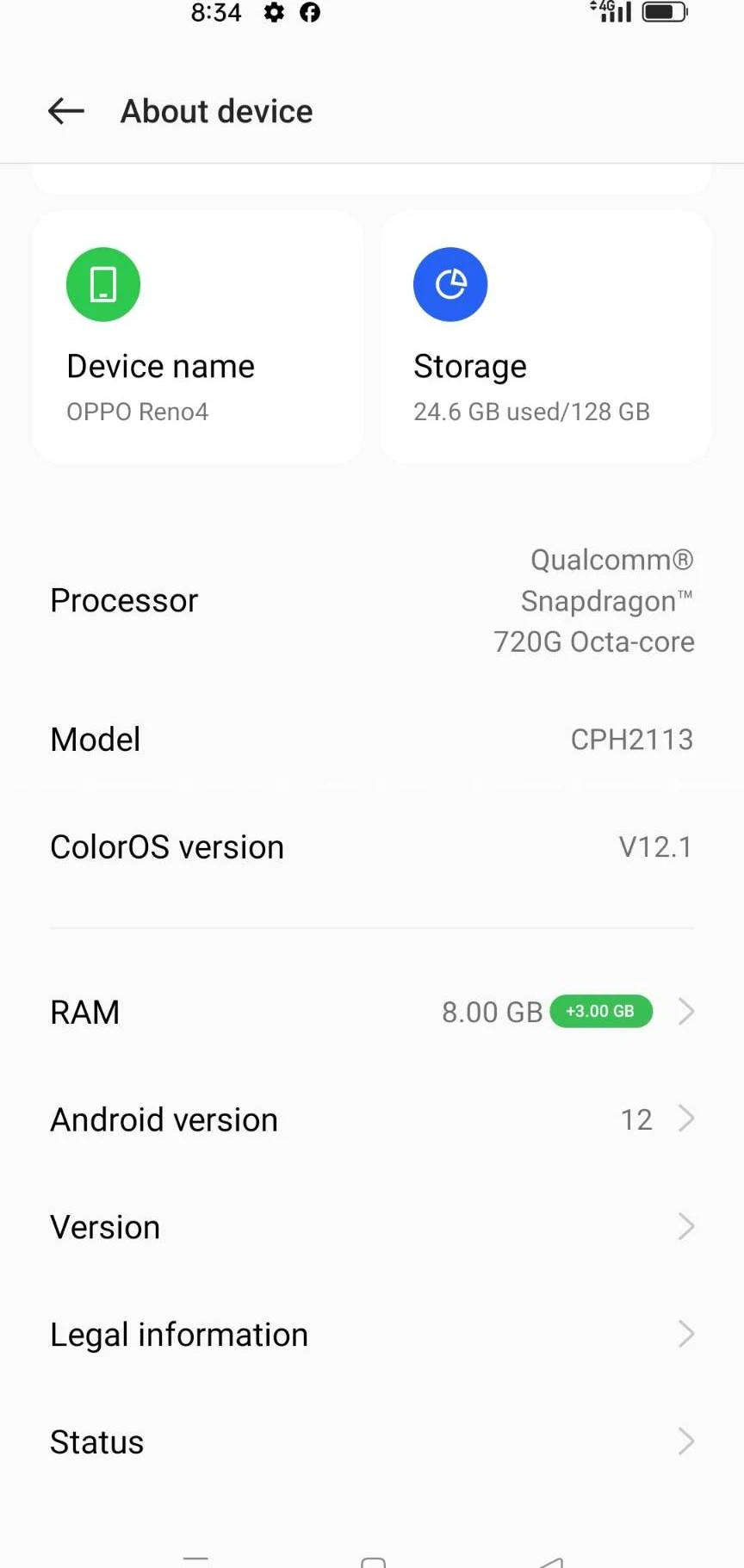 OppO Reno 4 4G