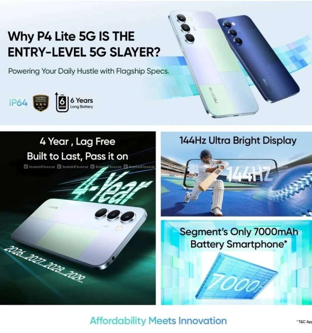 Realme P4 Lite 5G (6/128) BRAND NEW Seal Pack 3