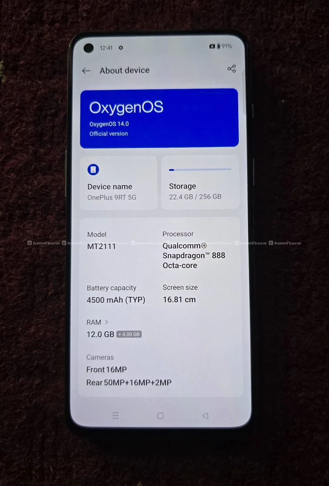 Oneplus 9rt (12/256) 2